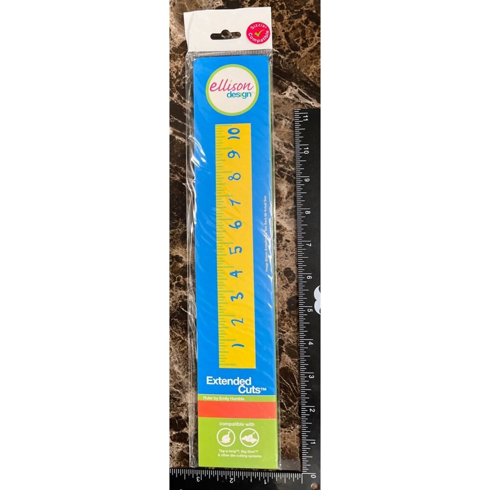 Sizzix Ellison Design Extended Die Cuts Ruler By Emily Humble 22720